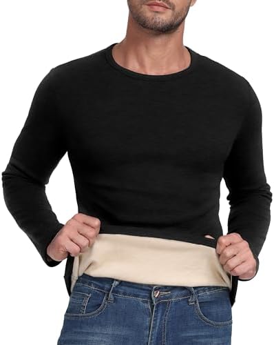 Sailwind Mens Wool Base Layer Long Sleeve Undershirts Crewneck Thermal Shirt