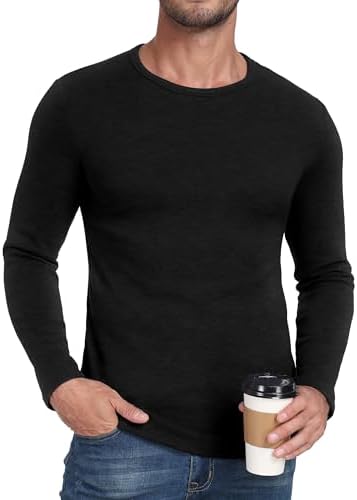 Sailwind Mens Wool Base Layer Long Sleeve Undershirts Crewneck Thermal Shirt