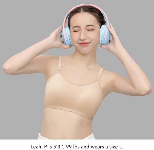 SALIA GIRL Sport Cami Bras Cotton For Teens Girls Training Bras 10-16 With Adjustable Straps Fixed Pads