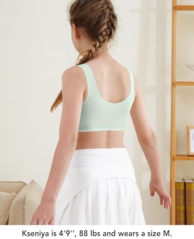 SALIA GIRL Training Bras For Girls 10-16 Sports Seamless Bra With Removable Padding Bras