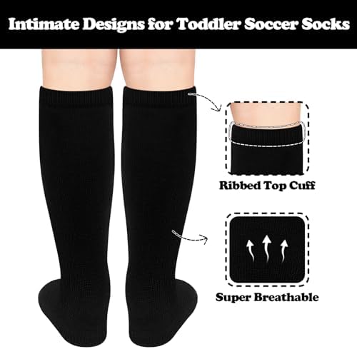 Sarfel Kids Soccer Socks Toddler Baseball Socks Youth Softball Sock Boys Football Sock Team Sports Girls Athetic Accessory