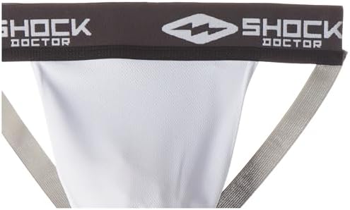 Shock Doctor Athletic Supporter Jockstrap – No Pocket Breathable Compression Fit