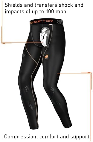 Shock Doctor Men's Core Hockey Pants With Protective Bioflex Cup (Youth/Boys)