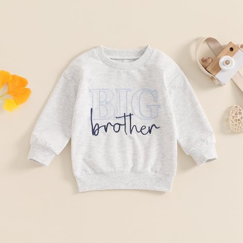 Sibling Matching Outfits Big Brother/Sister Pullover Long Sleeve Sweatshirt Little Brother/Sister Romper