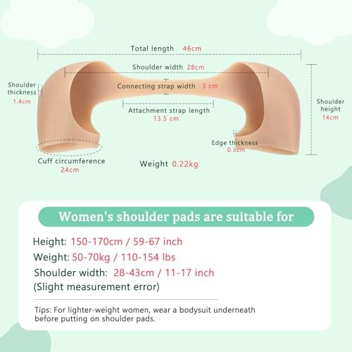 Silicone Shoulder Pads Wearable Shoulder Pads For Shirt Suit Reusable Anti Slip Shoulder Pads - Women & Men