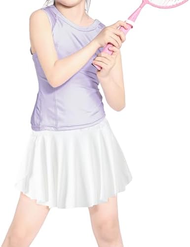 Skort Girls Athletic Skirts For Tennis Golf Butterfly Flowy Shorts For Kids Shorts With Pocket