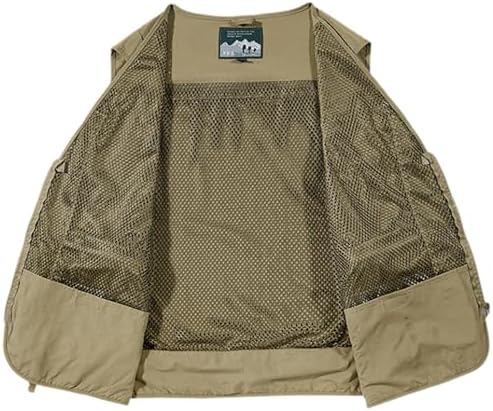 Sobrisah Outdoor Fishing Vest Safari Photography Work Outerwear Vests Family Matching Travel 12Years - Adult XXL