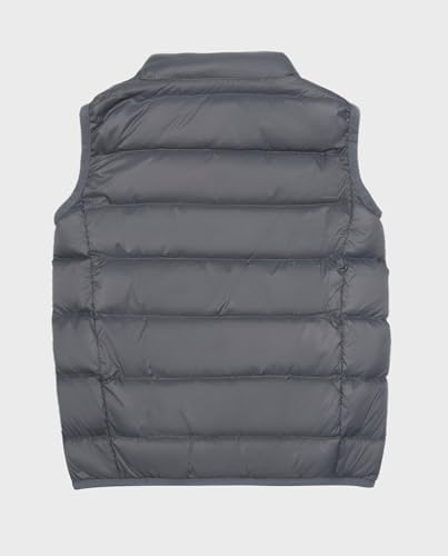 Solomate Boys Winter Down Vest Puffy Stand-up Collar Light Children's Jacket