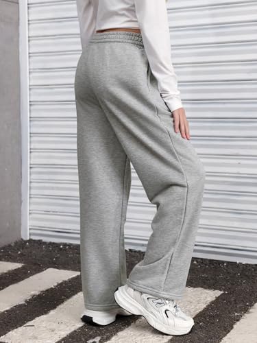 SOLY HUX Girl's Straight Wide Leg Sweatpants Casual High Waisted Baggy Joggers Track Pants