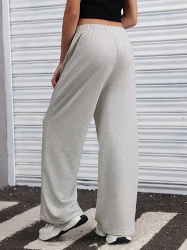 SOLY HUX Girl's Wide Leg Sweatpants Elastic High Waisted Loose Baggy Pants With Pockets