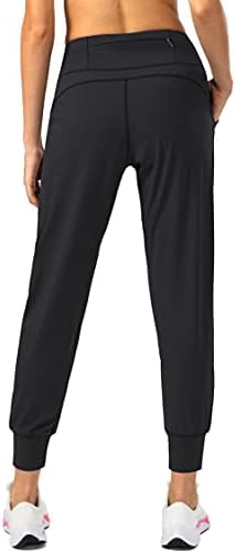 Soothfeel Women's Joggers With Zipper Pockets Petite/Regular/Tall High Waisted Athletic Workout Yoga Pants Joggers For Women