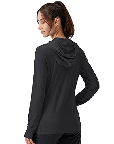 Soothfeel Women's UPF 50+ Sun Protection Hoodie Jacket Lightweight Long Sleeve Sun Shirt For Women With Pocket Hiking Outdoor