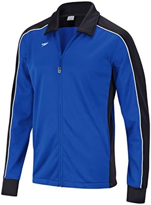 Speedo Unisex-child Jacket Full Zip Collard Streamline Team Warm Up Youth - Discontinued