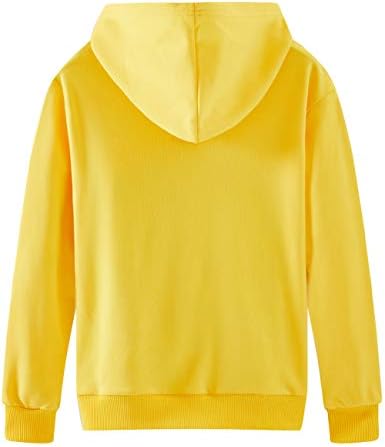 Spring&Gege Youth Solid Classic Hoodies Soft Hooded Pullover Sweatshirts For Children (3-14 Years)