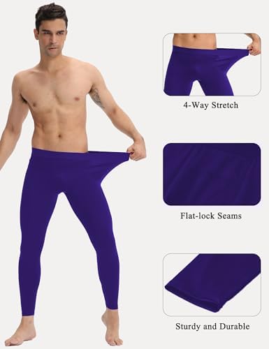 SPVISE 1 Or 3 Pack Men's Sports Compression Pants Running Workout Leggings Dry Fit Gym Basketball Athletic Base Layer Bottoms