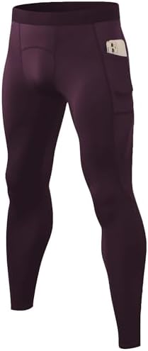 SPVISE Men's Compression Pants Workout Leggings Running Tights Cool Dry Athletic Baselayer Pants for Basketball Yoga Cycling