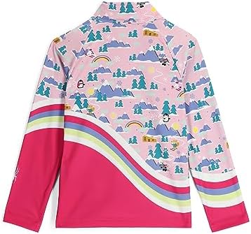 Spyder Girl's Reflect Half Zip T-Neck Ski Base Layer Jacket