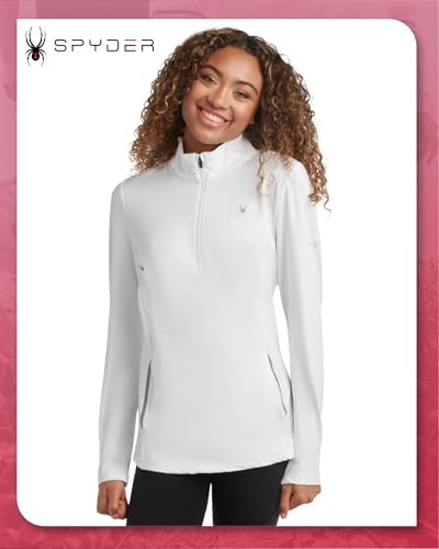 Spyder Womens Quarter Zip Pullover - Performance Fleece 1/4 Zipper Mock Neck Sweatshirt - Athletic Quarter Zip Pullover Women