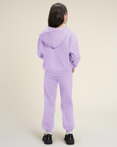 Stelle Girls Athletic Sweatsuit 2 Pieces Sweatshirts And Pant Long Sleeve Zip Up With Pockets Outfits Set