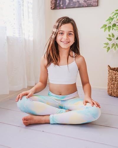 Stelle Girls Sports Bra Training Bra Spaghetti Strap Y Back Bra Yoga Crop Top For Teens Kids