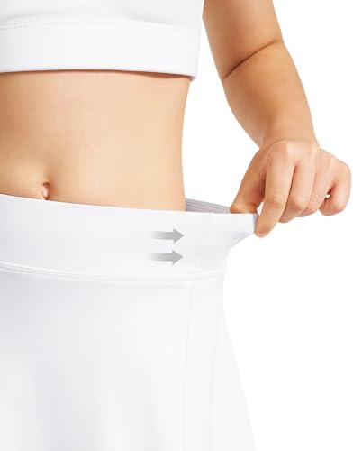 Stelle Girls Tennis Skirts With Pockets Athletic Skorts Inner Shorts High Waisted Sports Golf Running Skirt