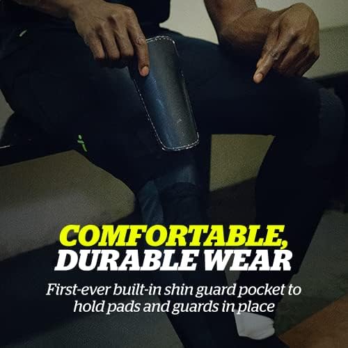 Storelli BodyShield Goalkeeper Leggings 3 High-Impact Protection Sweat-Wicking UV-Resistant Athletic Bottoms For Soccer