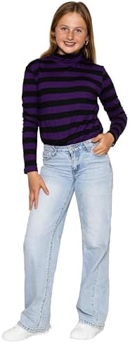 STRETCH IS COMFORT Girl's Oh So Soft Long Sleeve Turtleneck Youth Size 2-16