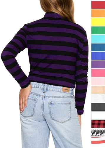 STRETCH IS COMFORT Girl's Oh So Soft Long Sleeve Turtleneck Youth Size 2-16