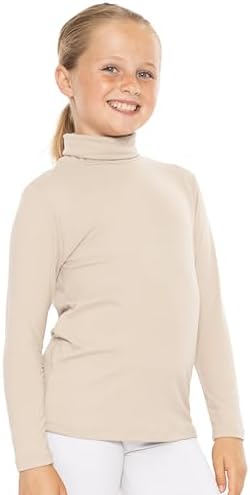STRETCH IS COMFORT Girl's Oh So Soft Long Sleeve Turtleneck Youth Size 2-16