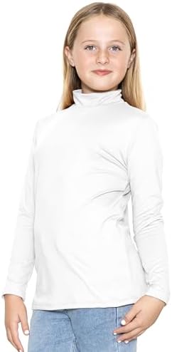 STRETCH IS COMFORT Youth Girl’s Oh So Soft Long Sleeve Mock Neck Top 4-16