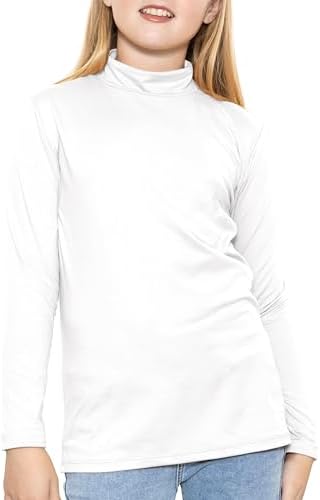 STRETCH IS COMFORT Youth Girl’s Oh So Soft Long Sleeve Mock Neck Top 4-16