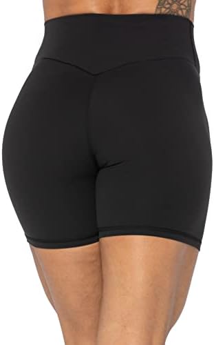Sunzel No Front Seam High Waist Biker Shorts For Women Squat Proof Yoga Workout Gym Bike Shorts