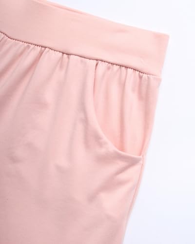 Sweet Hearts Girls Sweatpants - 3 Pack Girls' Activewear High Waisted Jogger Pants With Pockets: Made In USA (Sizes: 5-18)