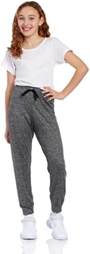 Sweet Hearts Girls Sweatpants - 4 Pack Super Soft Girls Activewear Performance Jogger Pants: Made In USA (Sizes: 5-18)