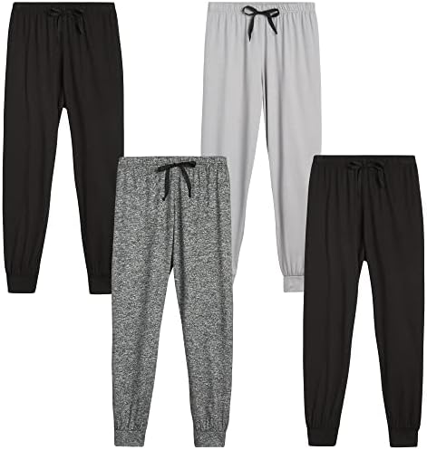 Sweet Hearts Girls Sweatpants - 4 Pack Super Soft Girls Activewear Performance Jogger Pants: Made in USA (Sizes: 5-18)