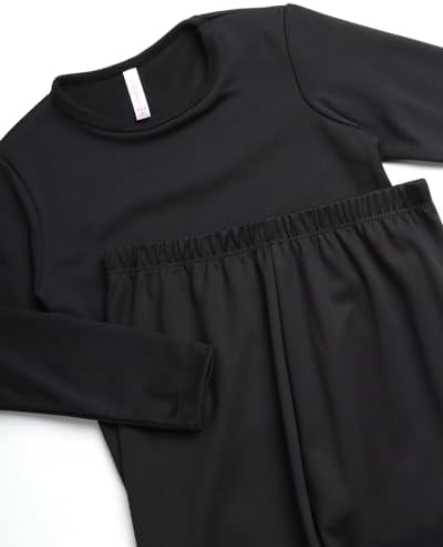 Sweet Hearts Girls Thermal Underwear Set - 2 Piece Fleece Lined Top & Long Johns Thermal Leggings: Made In USA (2T-16)
