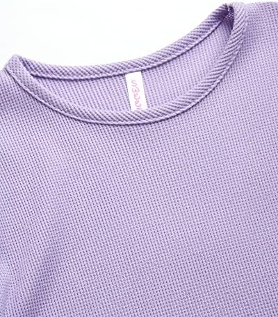 Sweet Hearts Girls Thermal Underwear Set - 6 Piece Waffle Knit Shirt And Long Johns Thermal Leggings: Made In USA (2T-16)