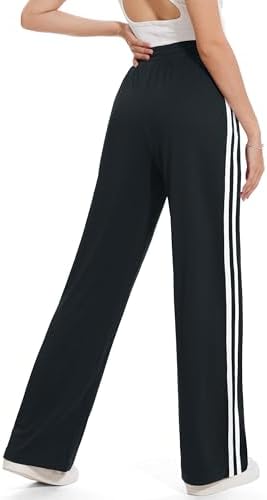 Tapata Women's 28/30/32/34 Inseam Track Pants Loose Straight Leg Jogging Sweatpants Warm-Up Sports Athletic Running