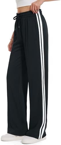 Tapata Women's 28/30/32/34 Inseam Track Pants Loose Straight Leg Jogging Sweatpants Warm-Up Sports Athletic Running