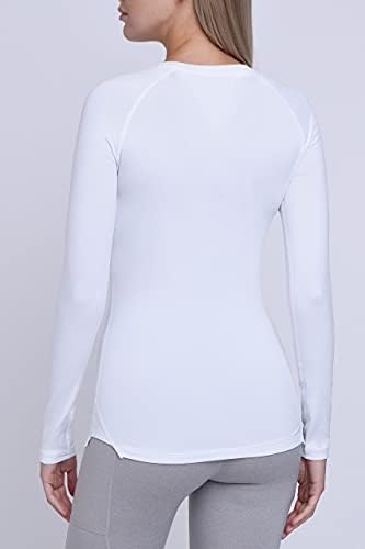 TCA Super Thermal Long Sleeve Women Running Ski Base Layer - Compression Shirts Woman Workout Tops For Women