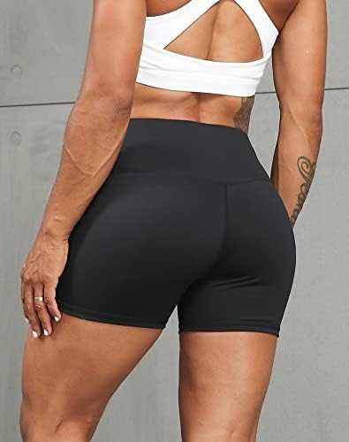 TELALEO 5 Pack 3"/5" Womens Volleyball Shorts Spandex Compression Shorts Workout Performance High Waist Yoga Biker Shorts