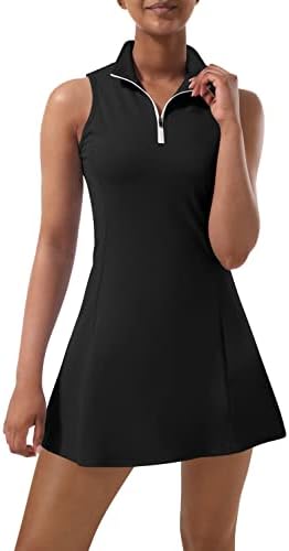 Tennis Dress for Women Tennis Golf Dresses with Built in Shorts and Pockets for Sleeveless Workout Athletic Dresses