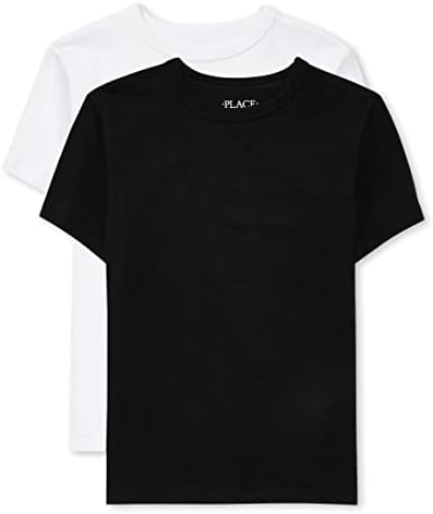 The Children's Place Boys' Basic V Neck Short Sleeve Tee 2 Pack