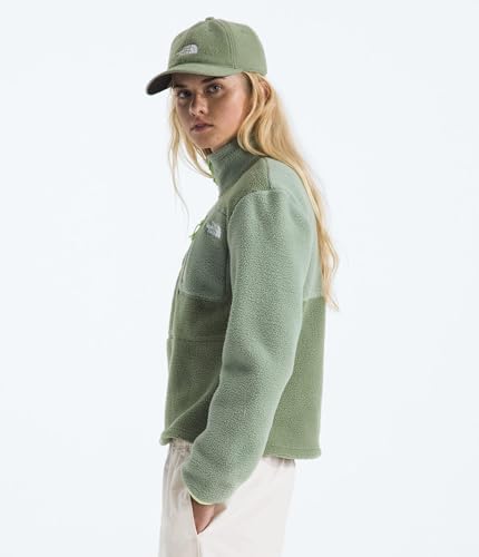 THE NORTH FACE Womens Yumiori Quarter Zip Jacket Lightweight Fleece Coat With Embroidered Logo Secure Zip Chest Pocket