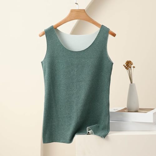 Thermal Tank Top For Women Fleece Lined Thermal Shirt Sleeveless Underwear Top Fleece Lined Camisole Base Layer Vest