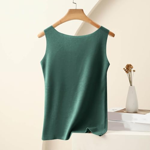 Thermal Tank Top For Women Fleece Lined Thermal Shirt Sleeveless Underwear Top Fleece Lined Camisole Base Layer Vest