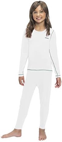 Thermal Underwear for Girls (Thermal Long Johns) Sleeve Shirt & Pants Set Base Layer w/Leggings Bottoms Ski/Extreme Cold