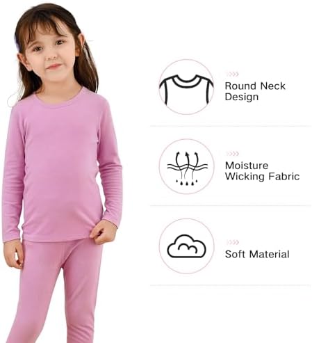 Thermal Underwear For Kids Toddler Winter Base Layer Long Johns Sets For Girls Boys
