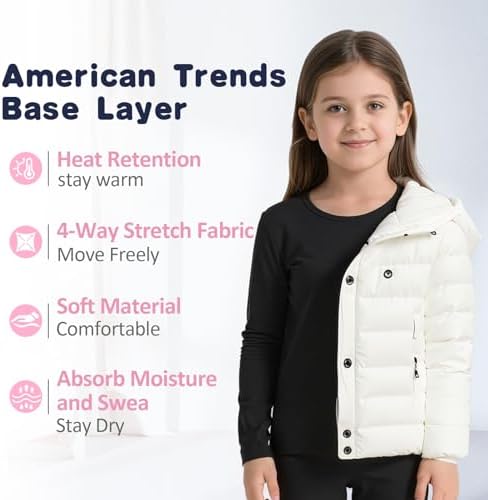 Thermal Underwear For Kids Toddler Winter Base Layer Long Johns Sets For Girls Boys