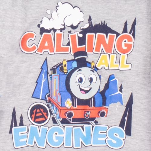 THOMAS & FRIENDS Boys 2-Piece Fleece Set - Thomas The Tank Engine Hooded Sweatshirt And Joggers Bundle For Kids